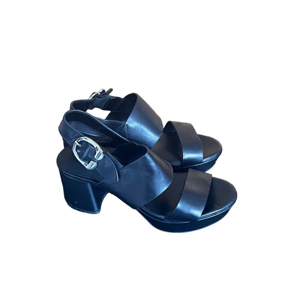 Aerosoles- Carimma Platform Black Sandal- SZ 4.5M - Picture 1 of 12
